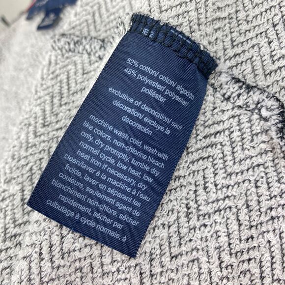 Y2K Tommy Hilfiger Heather Gray Military Knit Jacket XL Open Steampunk Goth Punk - Picture 12 of 12